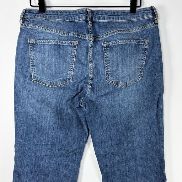 We the Free by Free People Womens Jeans 32 Blue Mid Rise Straight Leg Crop Denim - Picture 3 of 14